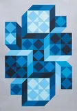 Tridim-Kek by Victor Vasarely, 1972, acrylic on canvas, offered Jun 2017