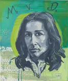 Martin Kippenberger, Mechthild, 1984, oil and spray paint on canvas