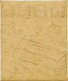 Martin Kippenberger, Untitled (Rubber Painting II), 1991, foil, latex, acrylic, pigment and gauze on canvas