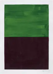 Untitled by Günther Förg, 2009, acrylic on paper, sold Jun 2017