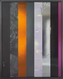 Anselm Reyle, Untitled, 2007, mixed media on canvas, in artist's metal frame