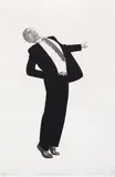 Robert Longo, Study of Brooke 81, 1992, ink and graphite on paper