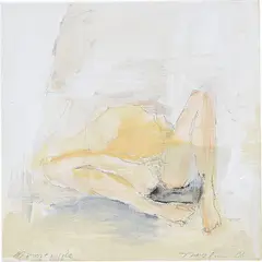 Almost Wide by Tracey Emin, 2006, acrylic and pencil on canvas, sold Jun 2017