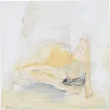 Tracey Emin, Almost Wide, 2006, acrylic and pencil on canvas