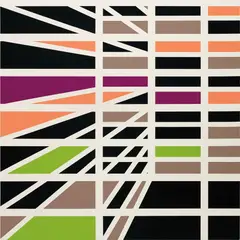 The Monocle (Capital) by Sarah Morris, 2001, household gloss paint on canvas, sold Jun 2017