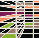 Sarah Morris, The Monocle (Capital), 2001, household gloss paint on canvas