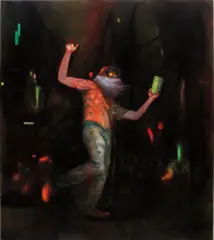 In Da Club - Volume One by Nigel Cooke, 2010, oil on linen backed with sailcloth, offered Jun 2017