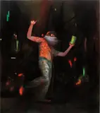 Nigel Cooke, In Da Club - Volume One, 2010, oil on linen backed with sailcloth