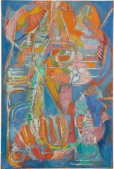 Untitled by André Lanskoy, 1968, oil on canvas, sold Jun 2017