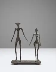 Le Couple by Diego Giacometti, 1957, bronze, sold Jun 2017