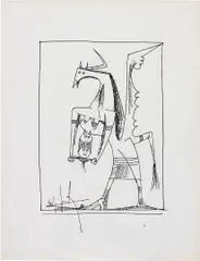 Wifredo Lam, Untitled, 1950, ink on paper
