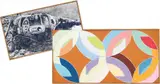 Train Wreck and Love, Stella #6 by Richard Pettibone, 1970, acrylic and silkscreen on canvas, in artist's frame, sold Jun 2017