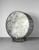 Sterling Ruby, Skull Drum I, 2008, formica, wood and spray paint