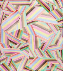 Disloqué by Bernard Frize, 2006, acrylic and resin on canvas, sold Jun 2017
