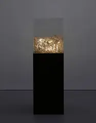 Shezad Dawood, Al Alim, 2008, neon, tumbleweed, enamelled aluminium plinth and electrical components