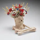 Maurizio Cattelan, Untitled (skeleton vase)