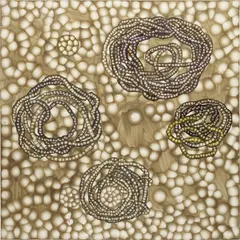 Banding Patterns by Ross Bleckner, 2000, oil on canvas, sold Jun 2017
