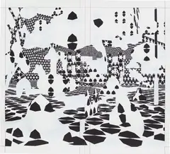 Toby Ziegler, D.I.V.O.R.C.E, 2005, inkjet and correction fluid on paper