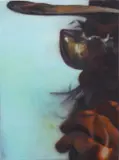 Johannes Kahrs, OT (Man with hat), 2008, oil on canvas