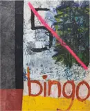 Oscar Murillo, Just Dreams, 2013, oilstick, oil, concrete dye and spray paint on canvas