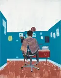 Hurvin Anderson, Peter's Series: Back, 2008, oil on canvas