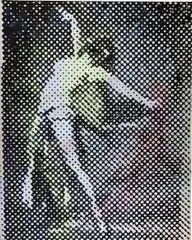 Sigmar Polke, Tänzerin, 1994, acrylic and interference colour on canvas