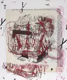 Untitled (Cartoon) by Richard Prince, 2014, inkjet, acrylic and silkscreen on canvas, sold Oct 2017
