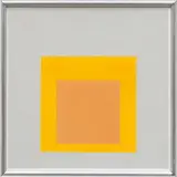 Josef Albers, Study for Homage for the Square; Sel: E. B. 4, 1959, oil on Masonite, in artist's frame