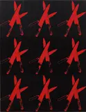 Knives by Andy Warhol, 1982, silkscreen ink and synthetic polymer on canvas, sold Oct 2017