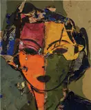 Manolo Valdés, Retrato de Dorothy III, 2000, oil on burlap