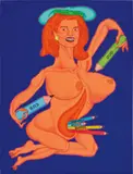 Peter Saul, Frensh Arrt (Jackie Kennedy)