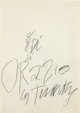 Cy Twombly, 8 Odi di Orazio, 1968, pencil on paper
