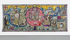 Grayson Perry, Map of Truth and Beliefs, 2011, wool and cotton tapestry