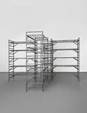 Mona Hatoum, Quarters, 1996, Corten and mild steel, in 4 parts