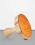 Abdulnasser Gharem, The Stamp (Inshallah), 2011, rubber on wood