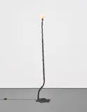 Franz West, Privat-Lampe des Künstlers II, 1989, welded iron and electrical fittings
