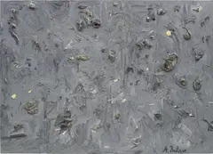 Ohne Titel (Monochromes Bild) by André Butzer, 2007, oil on canvas, sold Oct 2017