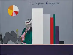 Pavel Pepperstein, The Dying Gangster, 2010, acrylic on canvas