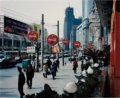 Wangfujing Dong Lu, Shanghai by Thomas Struth, 1997 - 98, c-print, sold Oct 2017