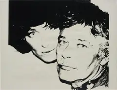 John and Lorraine Chamberlain by Andy Warhol, 1978, screenprint on Curtis Rag paper, offered Oct 2017