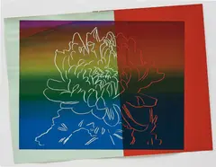 Kiku by Andy Warhol, 1983, silkscreen ink and paper collage laid on board, offered Oct 2017