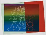 Kiku by Andy Warhol, 1983, silkscreen ink and paper collage laid on board, offered Oct 2017