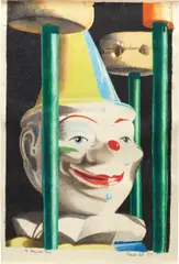Charles Bell, Rolly Polly Clown, 1983, pastel on paper