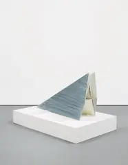 Thomas Scheibitz, Untitled (Buchstable), 2002, painted wood and pigment marker