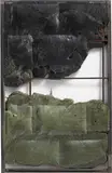 Neil Beloufa, Secured Wall Series, 2015, foam, pigment and iron, in artist's frame