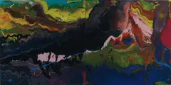 P16 Flow by Gerhard Richter, 2016, diasec mounted chromogenic print on aluminium, sold Oct 2017