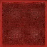 Bernard Aubertin, Tableau Clous, 1969, Nägel auf Holz, rot bemalt