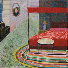 Untitled by Shara Hughes, 2005, signed and dated 'Shara Hughes 2005' on the reverse, sold Dec 2017