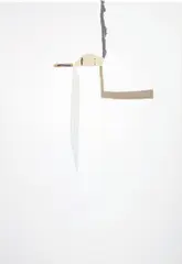 Richard Aldrich, Spider / Bird, 2009, cloth, tape and wood on linen