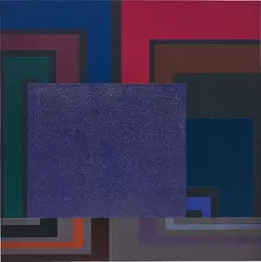 Peter Halley, Collocation, 2003, acrylic, pearlescent acrylic and Roll-a-Tex on canvas